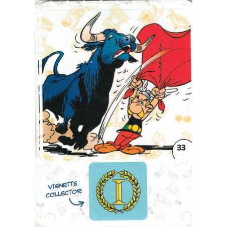 autocollant numéro 33 Collection CORA - Asterix aux Jeux Olympiques