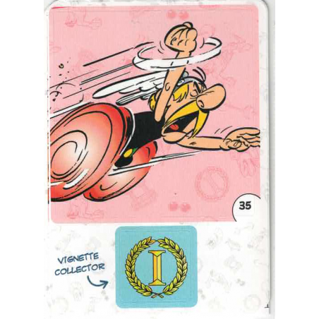 autocollant numéro 35 Collection CORA - Asterix aux Jeux Olympiques