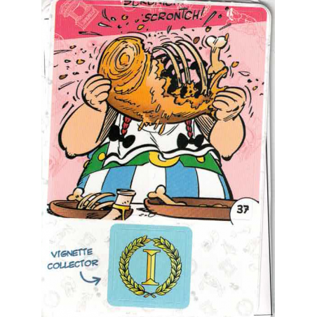 autocollant numéro 37 Collection CORA - Asterix aux Jeux Olympiques