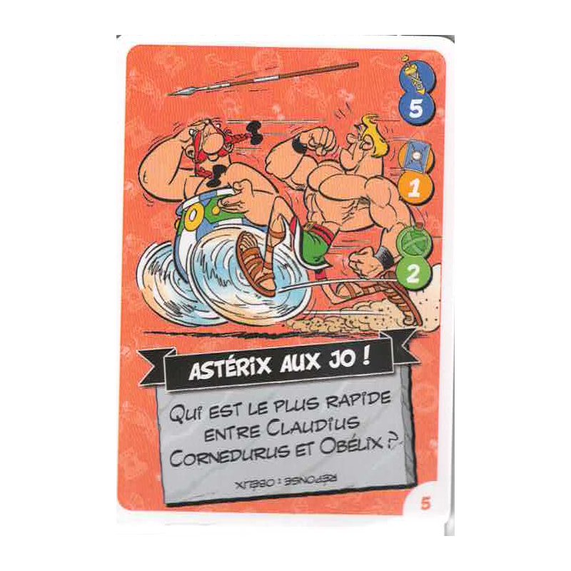 carte numéro 05  Collection CORA - Asterix aux Jeux Olympiques