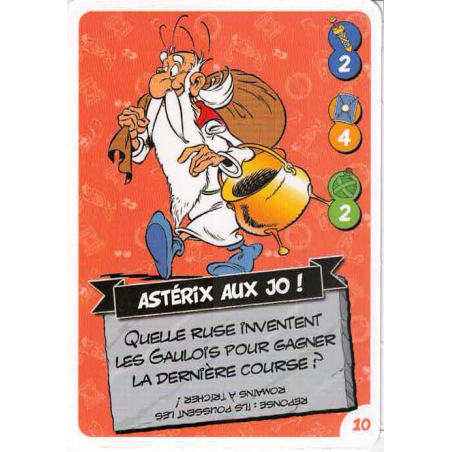 carte numéro 10 Collection CORA - Asterix aux Jeux Olympiques