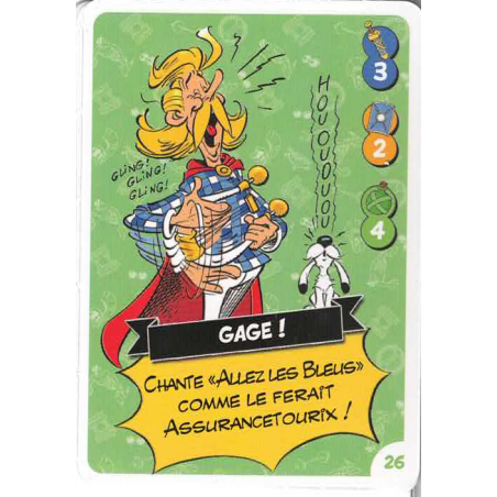 carte numéro 26 Collection CORA - Asterix aux Jeux Olympiques