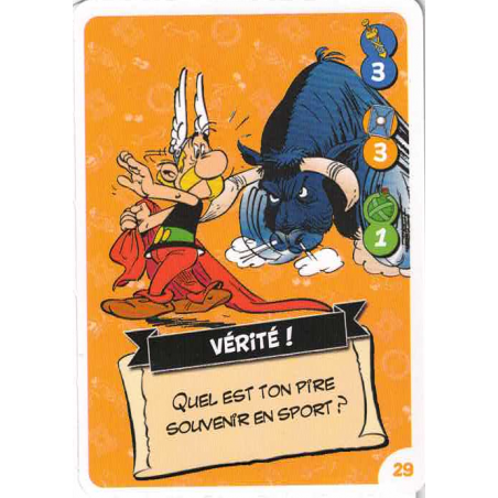 carte numéro 29 Collection CORA - Asterix aux Jeux Olympiques