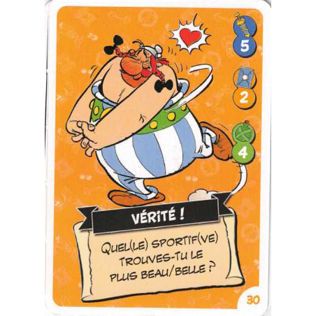 carte numéro 30 Collection CORA - Asterix aux Jeux Olympiques