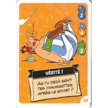 carte numéro 32 Collection CORA - Asterix aux Jeux Olympiques