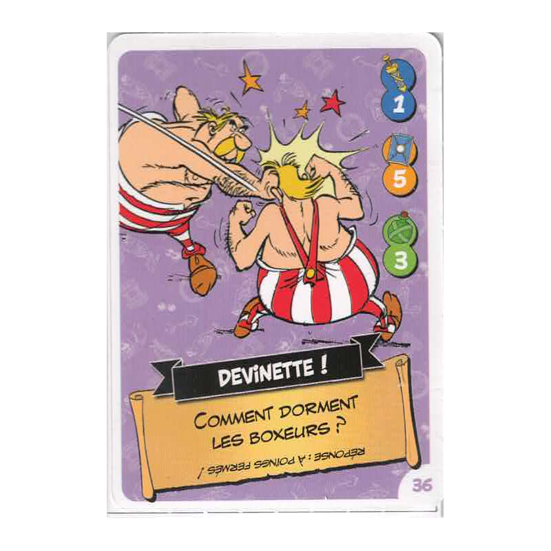 carte numéro 36  Collection CORA - Asterix aux Jeux Olympiques