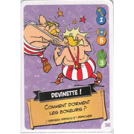 carte numéro 36 Collection CORA - Asterix aux Jeux Olympiques