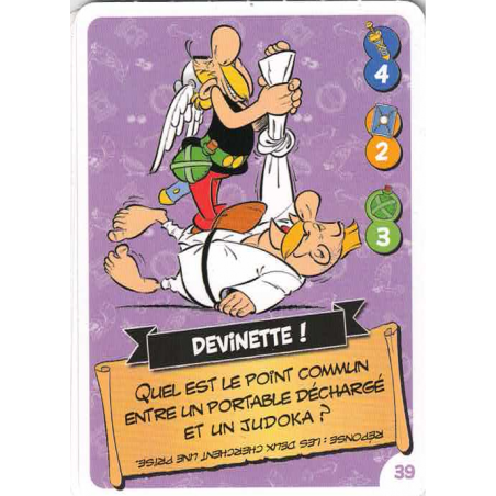 carte numéro 39 Collection CORA - Asterix aux Jeux Olympiques