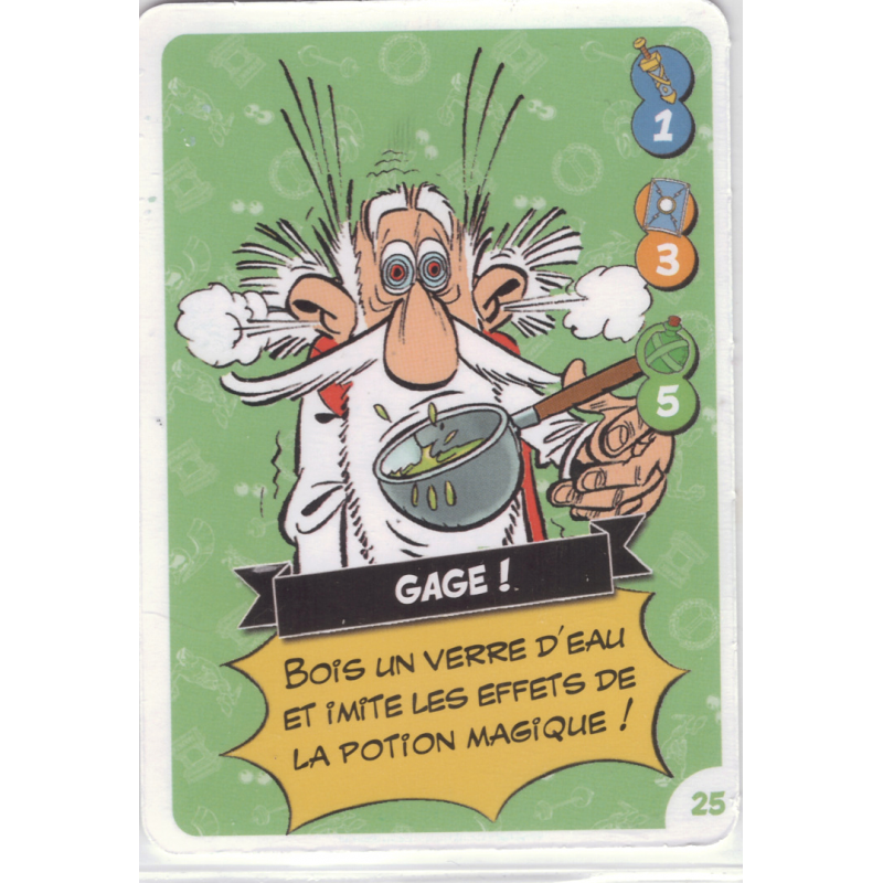 carte numéro 25  Collection CORA - Asterix aux Jeux Olympiques
