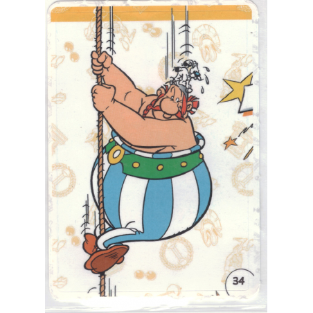 autocollant numéro 34 Collection CORA - Asterix aux Jeux Olympiques