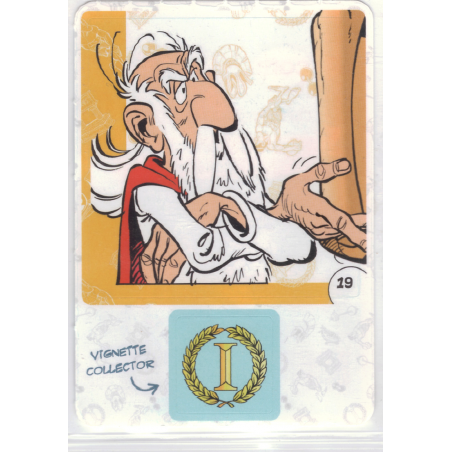 autocollant numéro 19 Collection CORA - Asterix aux Jeux Olympiques