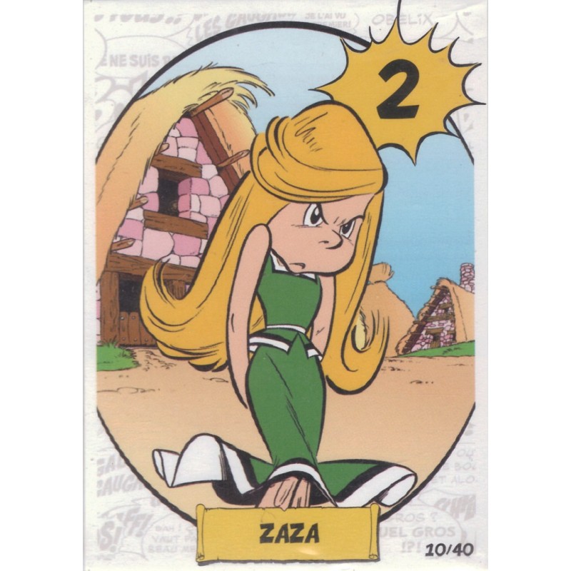 CARTE  10 ZAZA - Collection 2023 - Imbattable avec Asterix