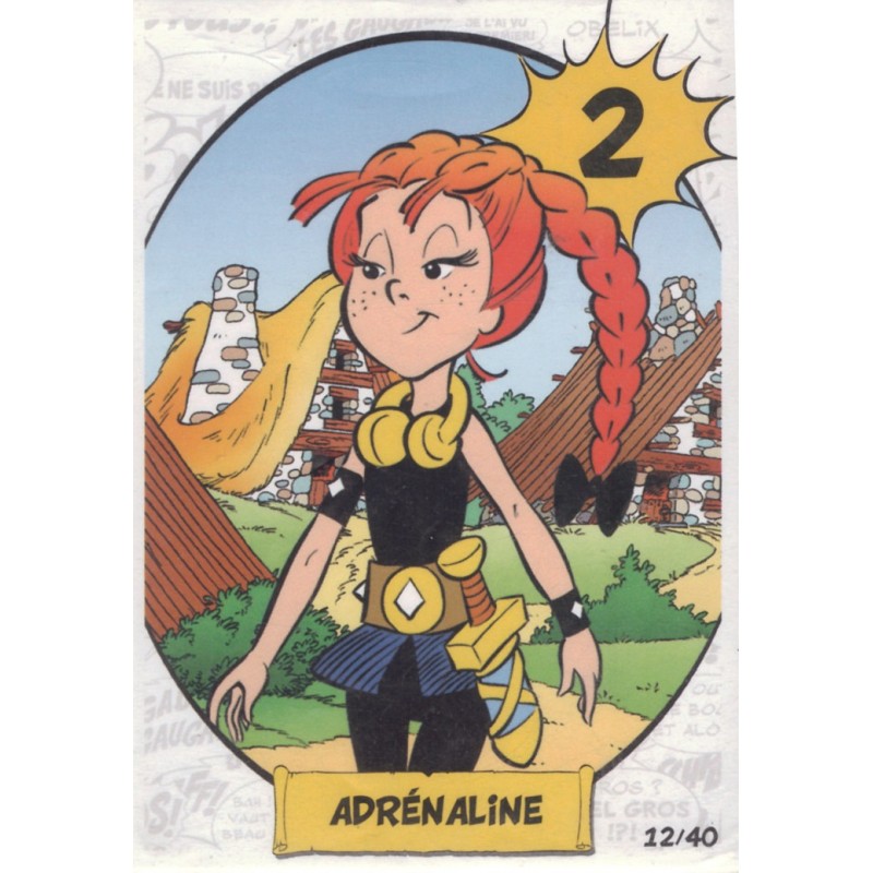 CARTE  12 ADRENALINE - Collection 2023 - Imbattable avec Asterix