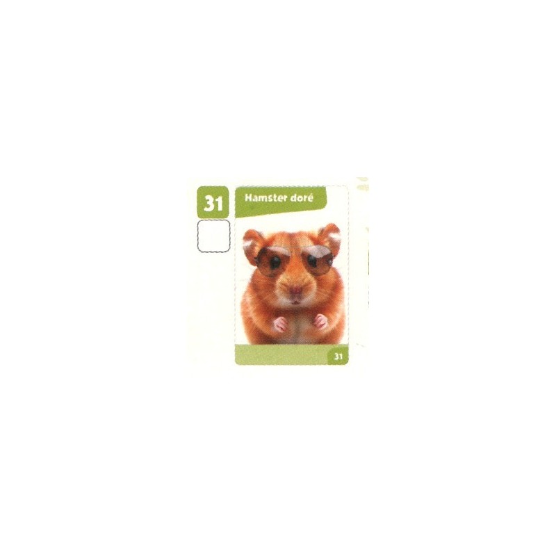 VIGNETTE  31 HAMSTER DORÉ - Collection 2024 - Nos amies les bêtes