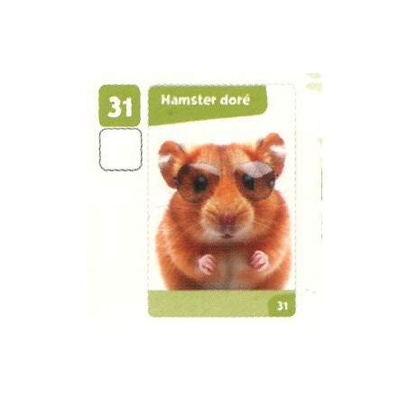 VIGNETTE 31 HAMSTER DORÉ - Collection 2024 - Nos amies les bêtes