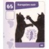 VIGNETTE  65 EUROPÉEN NOIR - Collection 2024 - Nos amies les bêtes