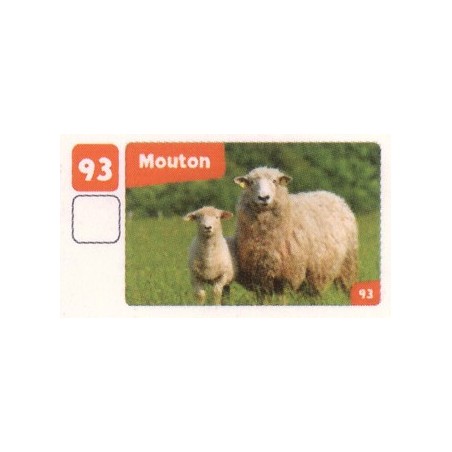 VIGNETTE 93 MOUTON - Collection 2024 - Nos amies les bêtes